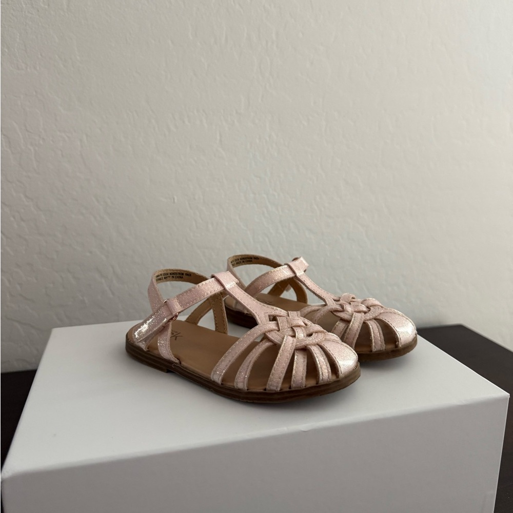 EUC Girl’s Toddler Pink Glitter Nordstrom Rack Sandals - 9c